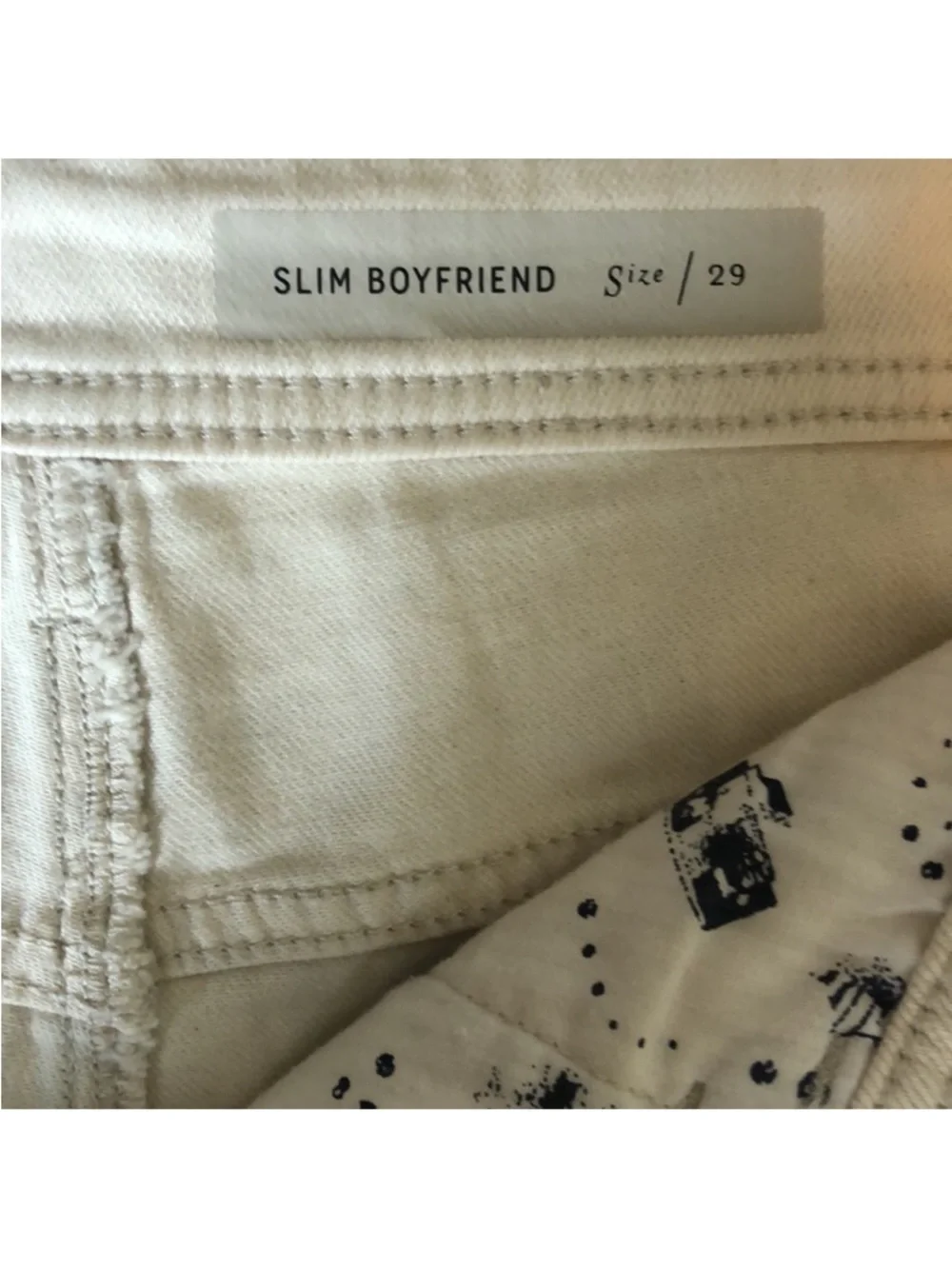 Anthropologie Pilcro Striped Slim Boyfriend Denim Shorts Size 29 EUC - Picture 7 of 14